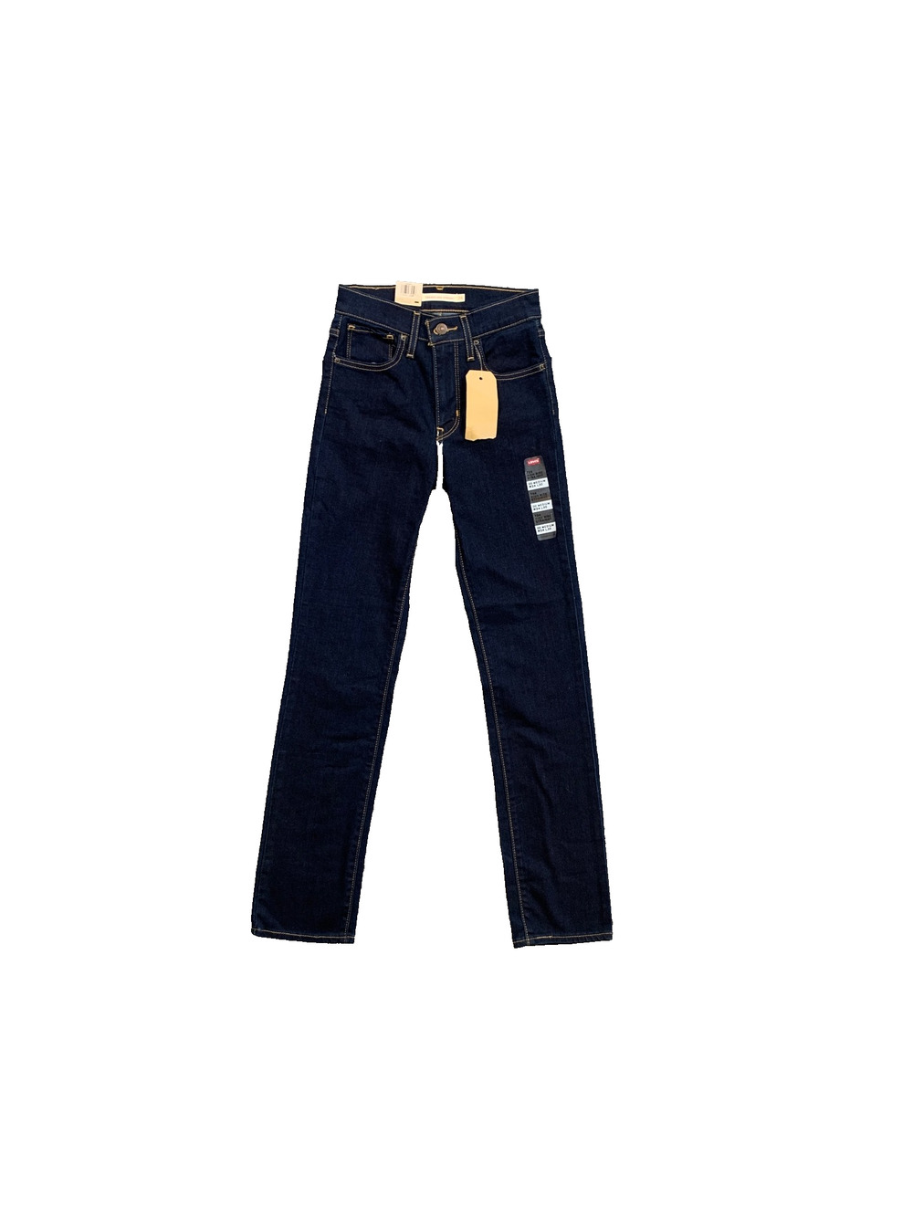Levis Jeans Womens 24 Denim 724 High Rise Straight Leg Zip Fly Stretch Pockets
